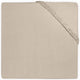 Jollein - baby hoeslaken boxmatras jersey (nougat) - katoen - hoeslaken box - 75x95cm