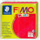 Fimo kids boetseerklei 42 g glitter rood