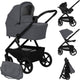 Lionelo carmine kinderwagen 3 in 1 – inclusief astrid i-size autostoel – graveltech all-terrain wielen – 3d ventilatie airydots matras – anti-reflux reiswieg – comfortabele vering – inklapbaar met zitting – upf50+ – complete accessoireset