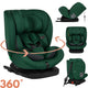 Lionelo bastiaan i-size 4in1 autostoel isofix 360° draaibaar – van geboorte tot 12 jaar (40-150 cm) – rwf fwf – top tether – memory foam – sideprotect – brede comfortzitting – i-size