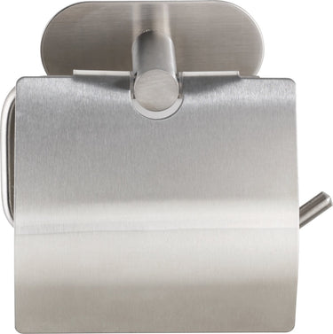 Wenko turbo-loc® toiletrolhouder met klep orea rvs mat - toiletpapier houder - wc rolhouder - bevestigen zonder boren - zelfklevend - 10 jaar garantie