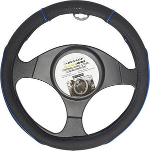 Dunlop stuurhoes - universeel - pu - zwart blauw - ø37-39 cm
