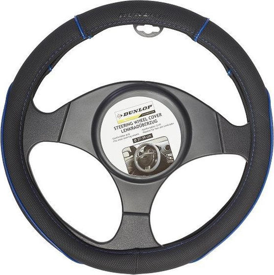 Dunlop stuurhoes - universeel - pu - zwart blauw - ø37-39 cm