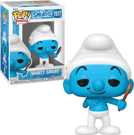 Funko the smurfs vanity smurf (hippe smurf) vinyl figuur 1517 pop! meerkleurig