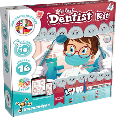 Science 4 you science4you dentist starter kit – leerzame experimenteerdoos – tandarts speelset voor kinderen – vanaf 5 jaar