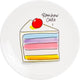 Blond amsterdam – even bijkletsen - cake plate rainbow -18 cm