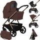Lionelo carmine kinderwagen 3 in 1 – inclusief astrid i-size autostoel – graveltech all-terrain wielen – 3d ventilatie airydots matras – anti-reflux reiswieg – comfortabele vering – inklapbaar met zitting – upf50+ – complete accessoireset