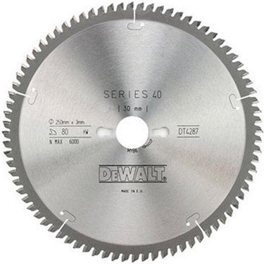 Dewalt accessoires cirkelzaagbl. s40 250x30x80t - dt4287-qz