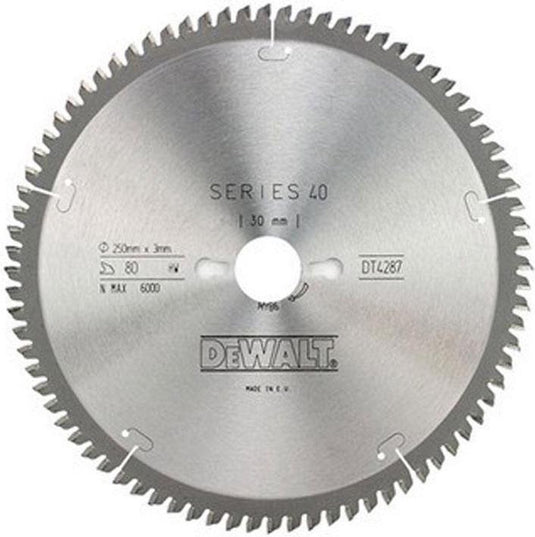 Dewalt accessoires cirkelzaagbl. s40 250x30x80t - dt4287-qz