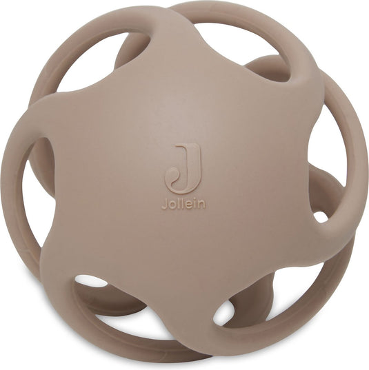 Jollein - bijtring bal siliconen ø 9,5cm - bijtringen baby - biscuit