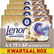 Lenor wasmiddel all-in-1 pods amber orchidee - 4 x 15 stuks