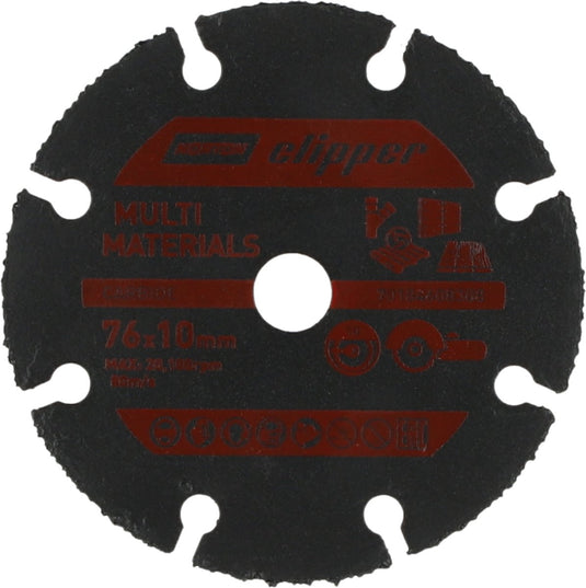 Norton clipper multi materials - carbide doorslijpschijf - 76mm - voor de haakse slijper