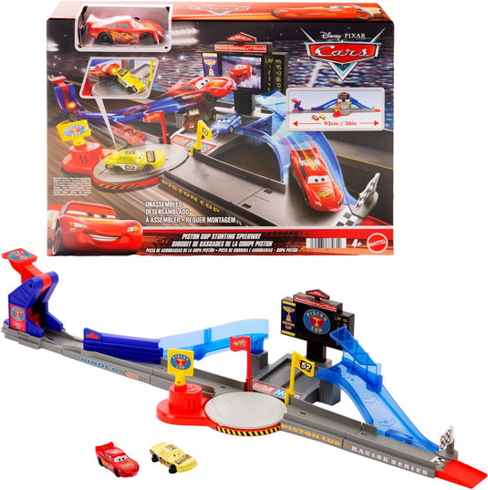 Disney pixar cars disney en pixar cars piston cup stuntbaan speelset - met bliksem mcqueen speelgoedauto