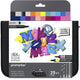 Winsor newton 0290202 promarker brush lettering set – 26-delig – mixed media marker set met fineliners blender – voor handlettering illustratie