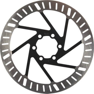 Elvedes primax e remschijf �160mm incl. 6 bouten zwart zilver