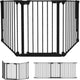 Noma configure gate veiligheidshekje 3 panelen zwart | room divider | traphekje | hondenhekje | 64 t m 197,5 cm