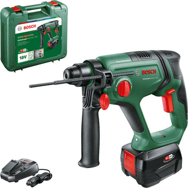Bosch universalhammer 18v accu boorhamer - 2.0 j - met 1x 18 v accu (4.0 ah) en lader - in koffer