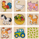 Goki houten memospel boerderijdieren