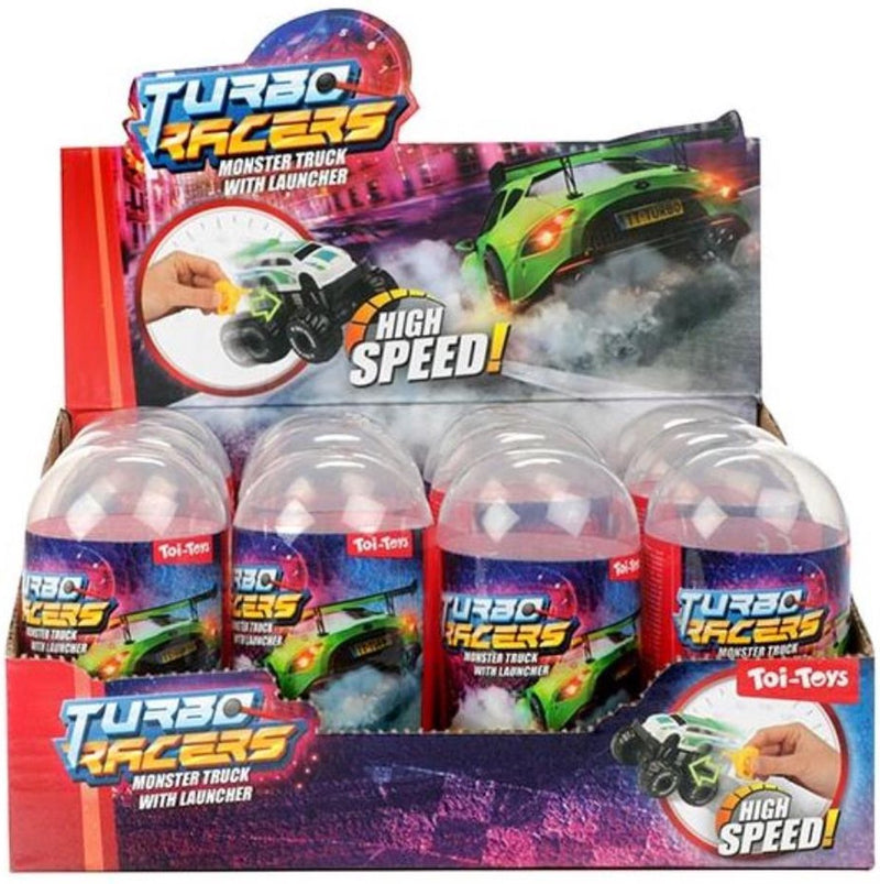 Load image into Gallery viewer, Turbo racers monster truck met afschieter in ei
