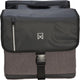 Willex - dubbele canvas bisonyl tas - 40 liter - universele bevestiging - zwart grijs