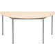 Halfronde tafel sodematub ft168dero-6515 esdoorn zilver