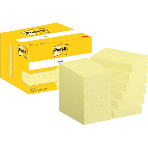 Post-it zelfklevende memoblaadjes 656-cy 51x76mm effen geel