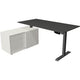Zit-sta-bureau kerkmann 10216913 melamine; staal antraciet