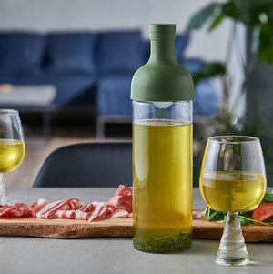 Hario filter in bottle ice tea fles olijfgroen 750ml