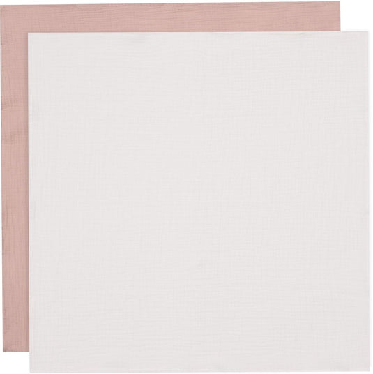 Jollein hydrofiele doek small - 70x70cm - wild rose ivory - 4pack