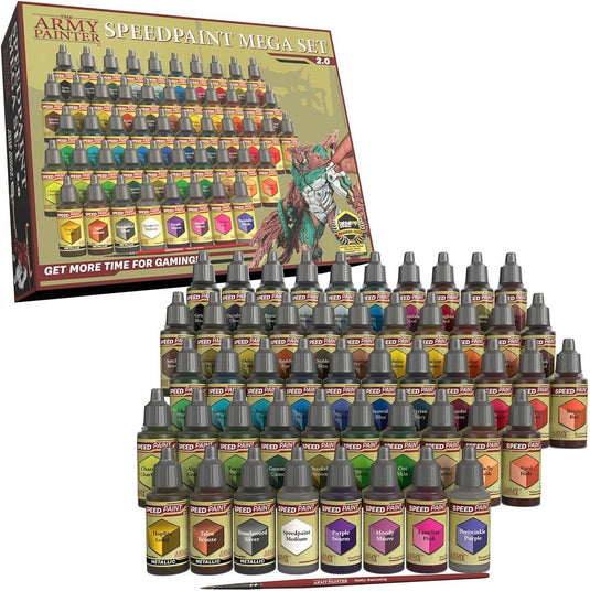 The army painter speedpaint mega set 2.0 - 50 acrylic paint smart tropffläschchen - 18 ml acrylic ink model paint