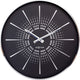 Nextime excentric – stille wandklok – 40 cm – metaal – zwart