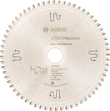 Bosch - cirkelzaagblad top precision best for multi material 216 x 30 x 2,3 mm, 64