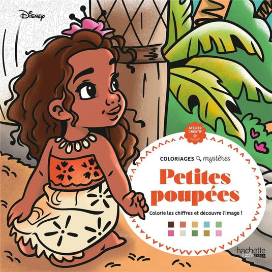 Hachette heroes les grands carrés coloriages mysteres - disney petites poupées - kleuren op nummer