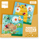 Scratch magnetisch puzzelboek to go - feest in de tuin - 2 magnetische puzzels van 20 stuks - 3+