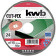 Kwb 715824 schuurpapier voor schotelschuurapparaat korrelgrootte (num) 24 (ø) 115 mm 10 stuk(s)