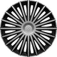 Carpoint wieldoppenset dakota 14 inch zilver zwart 4 stuks