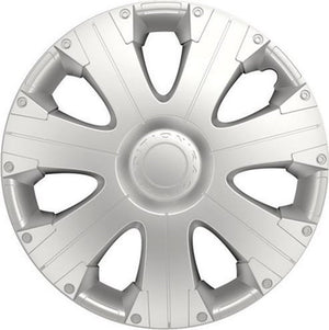 Carpoint wieldoppen racing 14 inch abs zilver set van 4