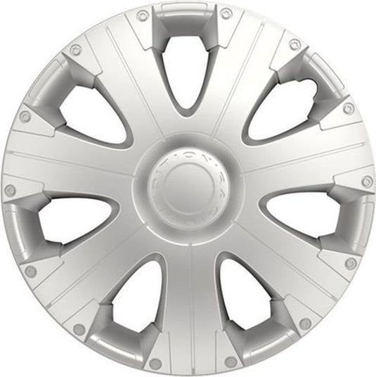 Carpoint wieldoppen racing 14 inch abs zilver set van 4