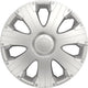 Carpoint wieldoppen racing 14 inch abs zilver set van 4