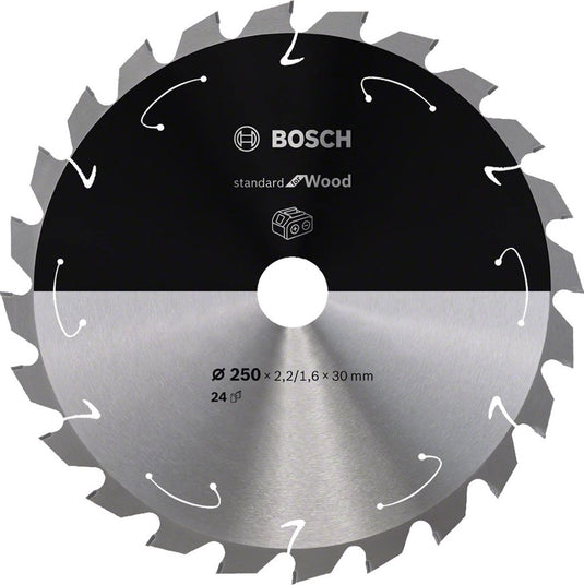Bosch professional standard for wood cirkelzaagblad 250 x 30 x 2,2 mm 24 tanden ( 2608837727 )
