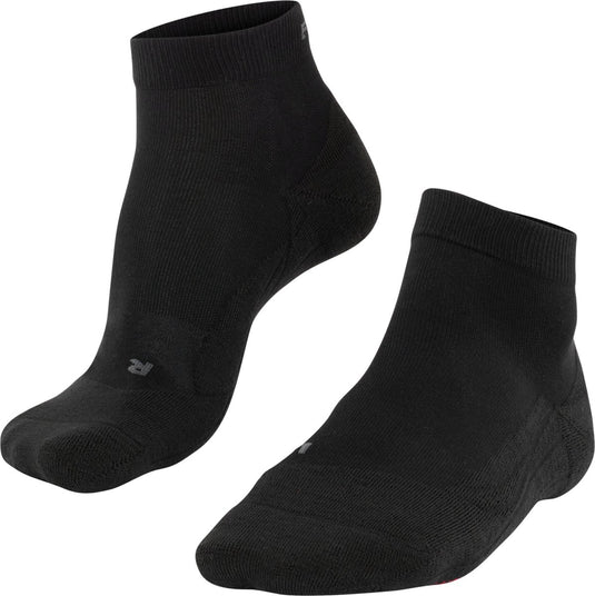 Falke go2 short anti-blaar katoen functioneel materiaal golfsokken heren zwart - maat 46-48