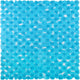 Differnz lapis anti-slip inlegmat douche 54x54cm blauw transparant