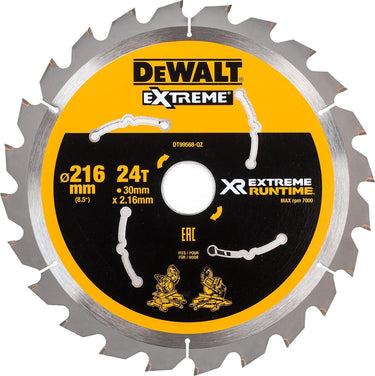Dewalt black decker de walt cirkelzaagbladen 216mm 30mm 24t csb (prijs per stuk)