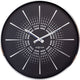 Nextime excentric – stille wandklok – 40 cm – metaal – zwart