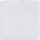 Jollein - baby hoeslaken peuterbed jersey (wit) - katoen - hoeslaken peuter, hoeslaken juniorbed - 70x140 75x150cm