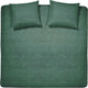 Cinderella lyn dekbedovertrek - 2 persoons - katoen - lits-jumeaux extra breed - 260x200 220 cm - groen + 2 kussenslopen 60x70
