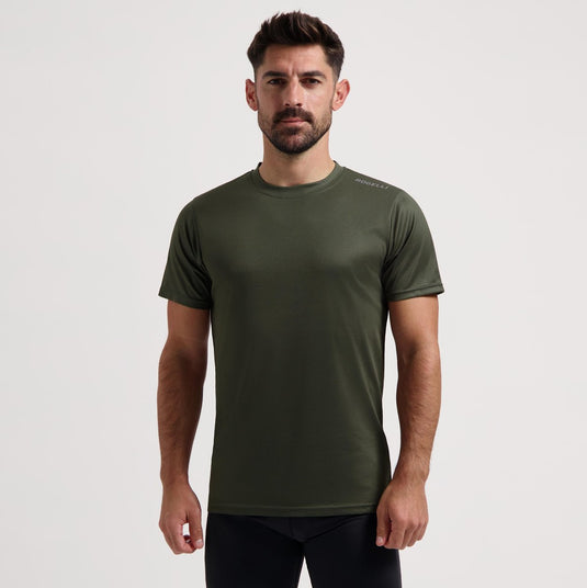 Rogelli promo hardloopshirt heren - korte mouwen - legergroen - xl