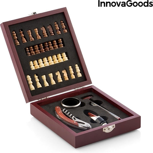 Innovagoods wine and chess set 37 pieces