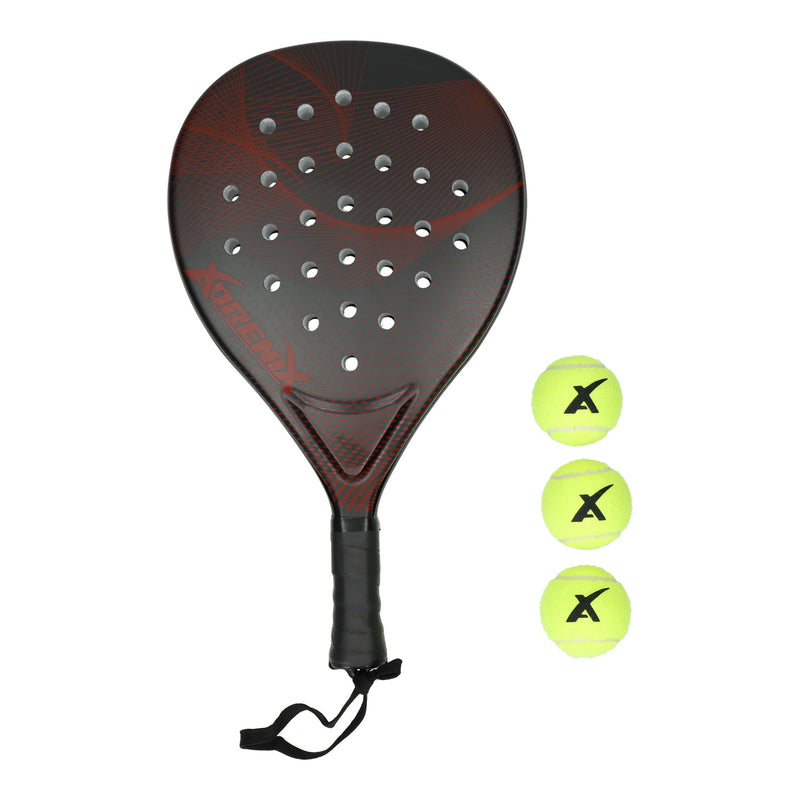 Load image into Gallery viewer, Adrenix padelset racket met 3 ballen - rood

