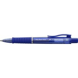 Faber-castell balpen - poly ball view - admiraal blauw - schrijfbreedte xb - fc-145751